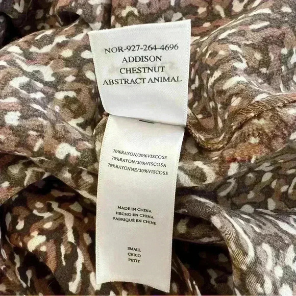 Rails Women’s Addison Smocked Tiered Mini Skirt Animal Print Size Small - Picture 13 of 14